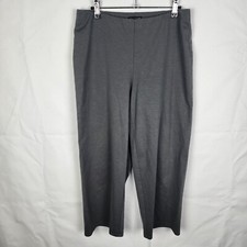 Eileen Fisher Organic Cotton Wide Leg Cropped Pants SIZE SMALL