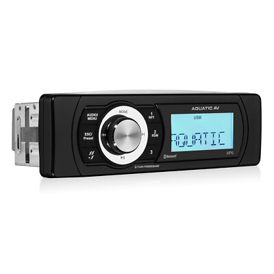 Aquatic AV MP6 Waterproof IP65 Tuner mit Bluetooth & DAB+ Antenne Marine Radio