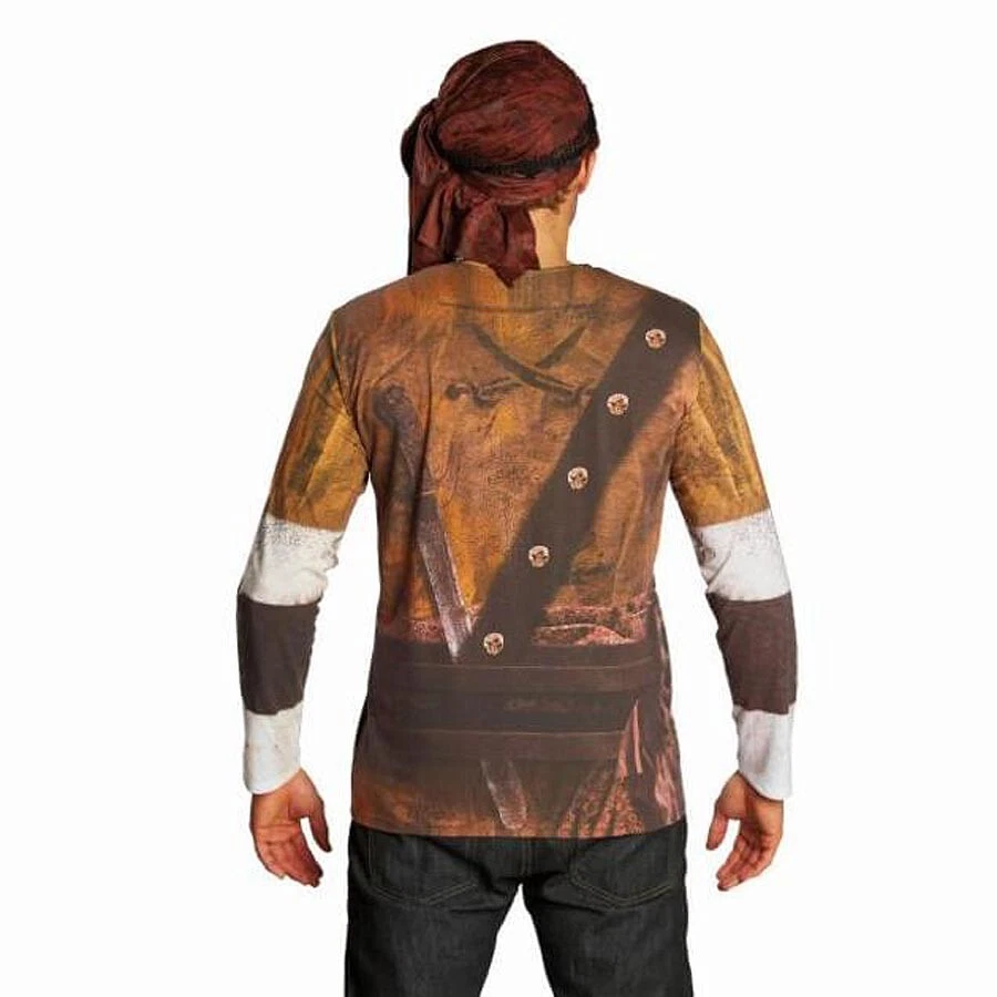 Herren PIRATEN SHIRT / Karneval Fasching Piratenkostüm Seeräuber Karibik Kostüm - Bild 2 von 2