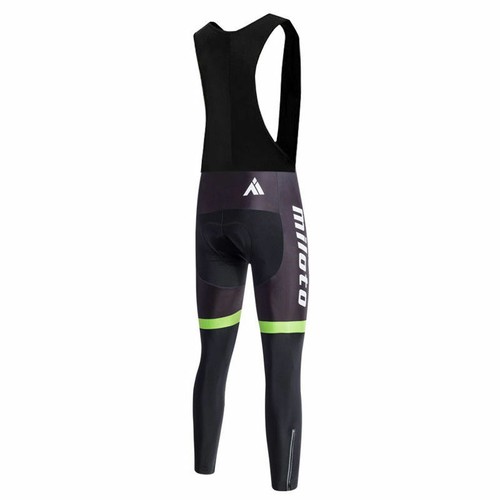 Miloto Men's Winter Cycling Bib Tights Fleece Padded Bike Cycle Bib Trousers - Picture 9 of 33
