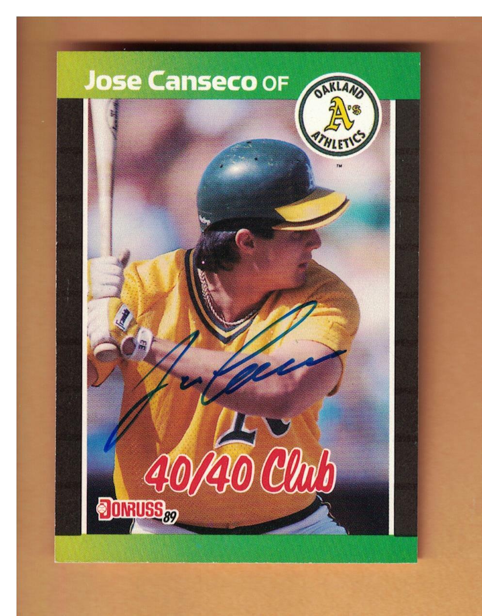 Jose Canseco 40 40 Club Card Printable Cards