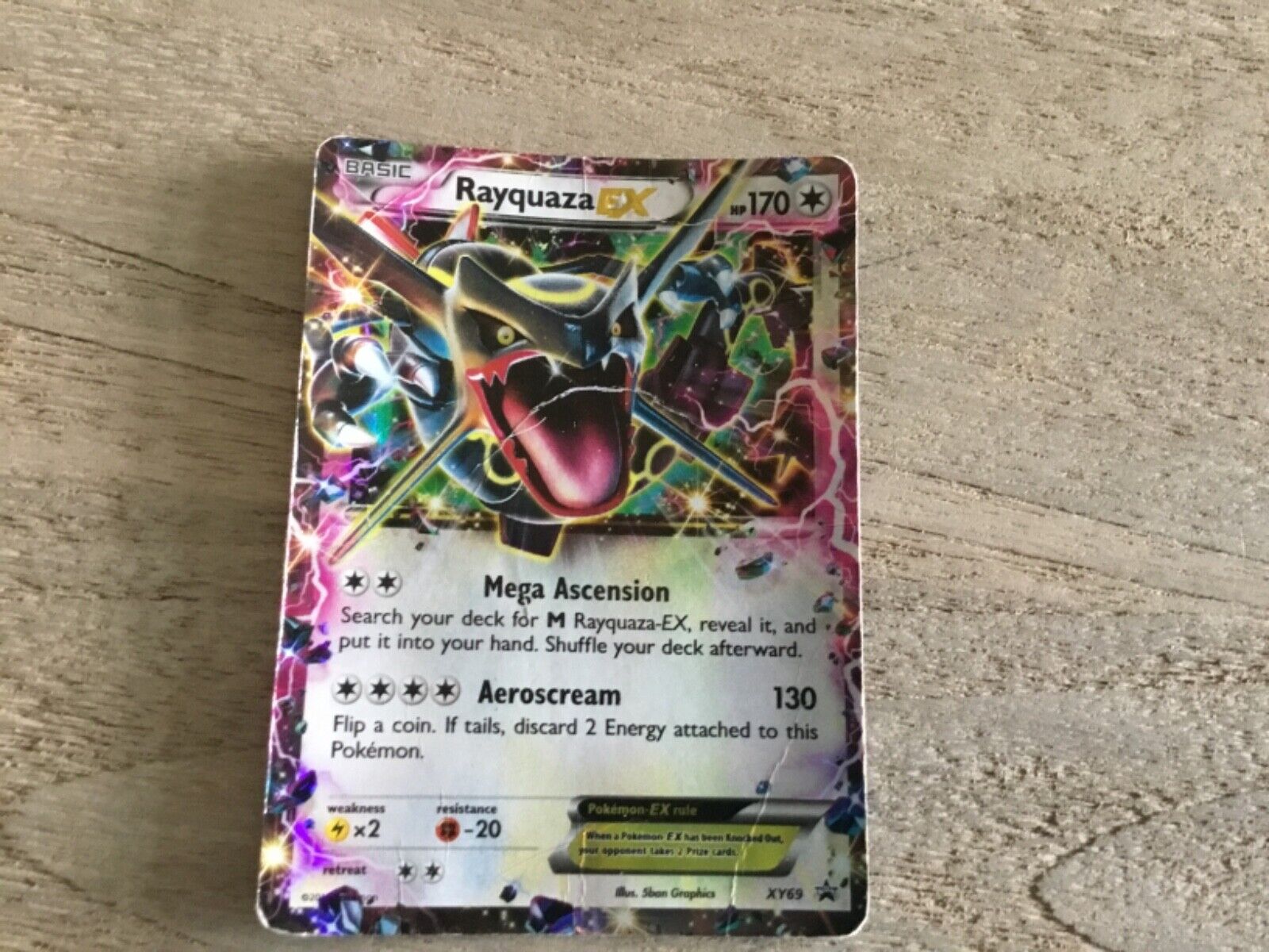  Shiny Rayquaza EX - XY69 - Oversized Jumbo Promo : Toys & Games