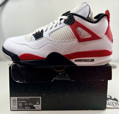 Air Jordan Retro 4 Cement Size 15 New Nike Air Jordan 4 Retro Golf White Cement Men main image 3