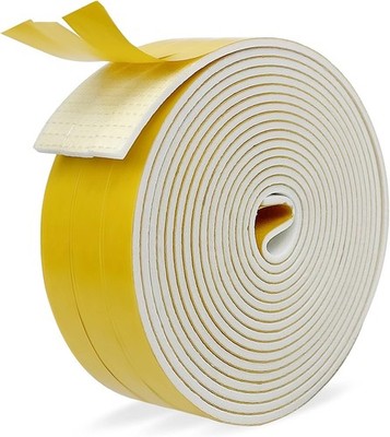 Moosgummi Selbstklebend Weiß Dichtungsband Selbstklebend 12 mm(B) x3 mm(D) 