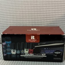 Red Carpet Manicure Gel Polish Starter Kit with LED Lamp Multicolor Shiny 20341