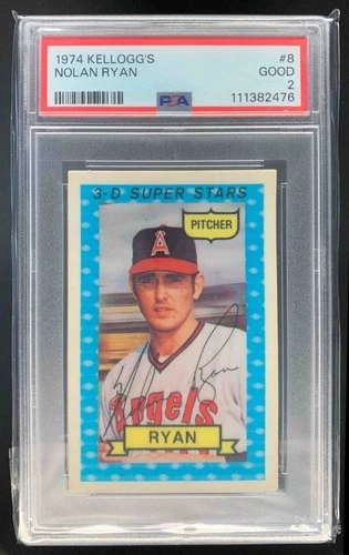 Nolan Ryan 1974 Kellogg's 3-D Super Stars Angels #8 PSA 2