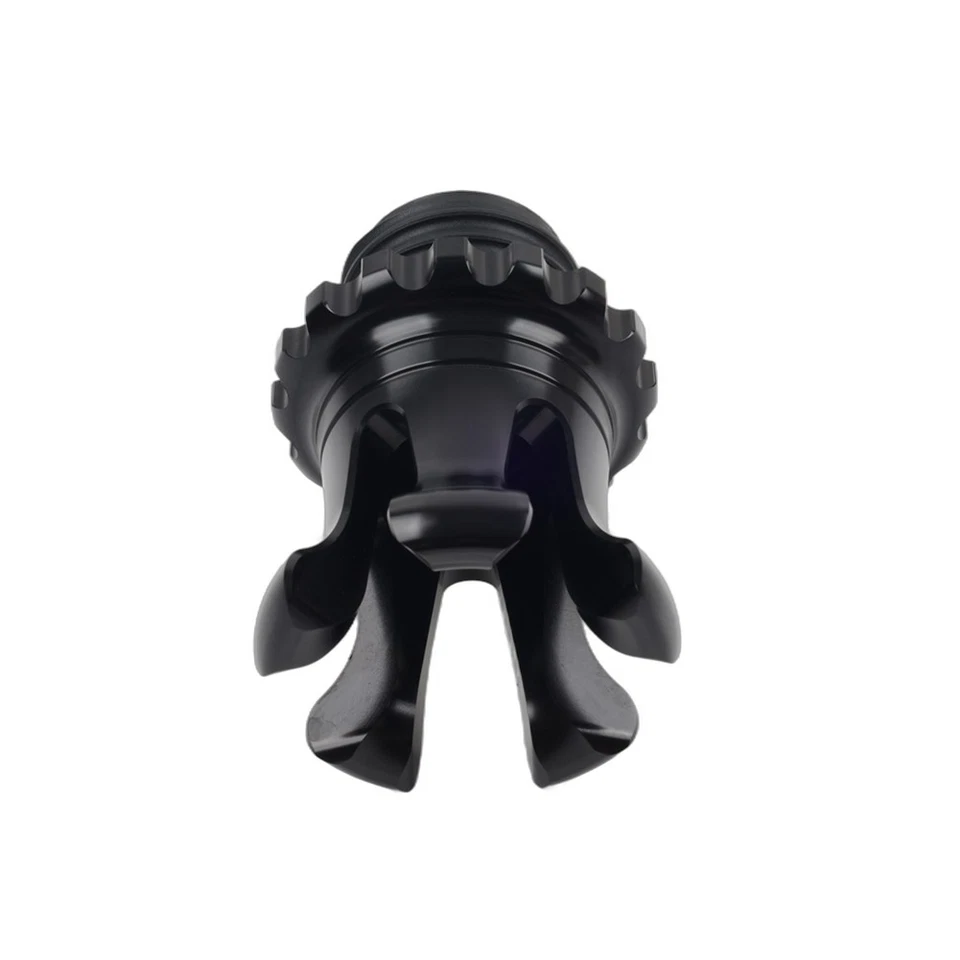 Motorcycle Vented King Crown Gas Cap Fuel Tank Black For Harley XL883 Road King Foto 4 de 4