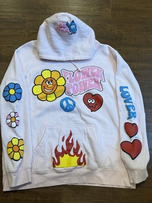 Alpha Collective Flower Power Hoodie Size Large