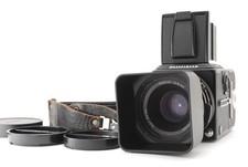 Black Near MINT w/hood Hasselblad 503CX Body CF 80mm Lens A12 III from JAPAN