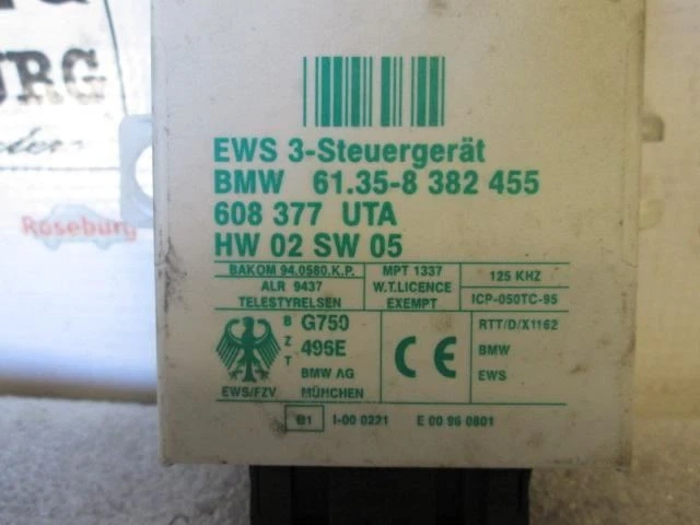 底盘 ECM 防盗锁定防盗器 Thru 11/30/05 适合 01-06 宝马 M3 13891905 — 第 4/4 张图片