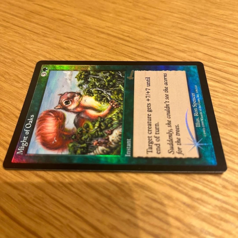 MTG Might of Oaks Foil ULG English Play Used - Image 4 of 4