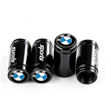 4pc Tire Valve Stem Caps Black Aluminum Compatible With Bmw M Wheel Air Dust Cov 4pc Tire Valve Stem Caps Black Aluminum Compatible With Bmw M Wheel Air Dust Cov