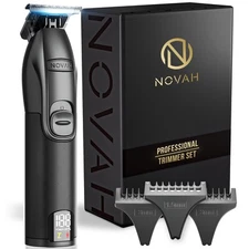Novah Professional Hair Clippers for Men, Professional Barber Clippers and Tr...