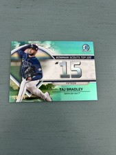 2023 Bowman - Bowman Scouts Top 100 Taj Bradley #BTP-15 Aqua Refractor /125 (RC)