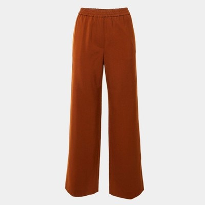 Weekend Max Mara Brown Wool Straight Leg Pants S