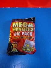 Grabber Warmers Big Pack 10 Extra Large 18 Hour Warmers NEW