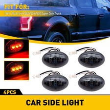 For F350 Duty F450 Ford Super Dually Bed LED Fender Side Light Marker Lamps 4pcs