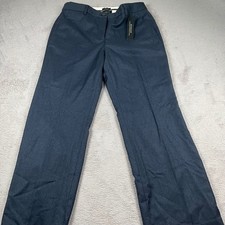 Talbots Windsor Italian Flannel Wool Blend Pants Navy Blue Petite 10P NWT