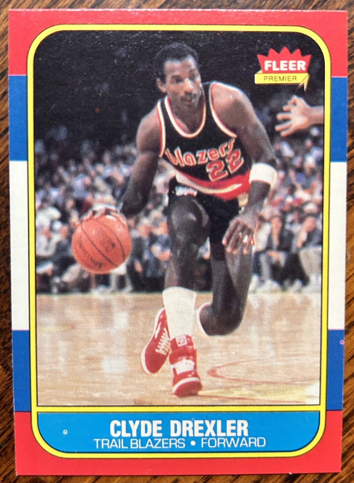 1986-87 Fleer Clyde Drexler Portland Trail Blazers #26