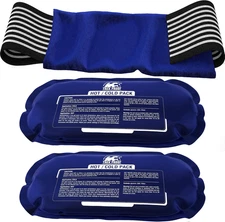 Ice Packs for Injuries Reusable (3-Piece Set) – Hot and Cold Ice Pack Therapy Ge