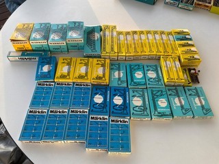Märklin Riesenkonvolut an Lampen Oberleitungen Prellböcke ec. OVP