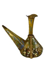 Spanish Moser Style Hand Blown/Painted Gold A...