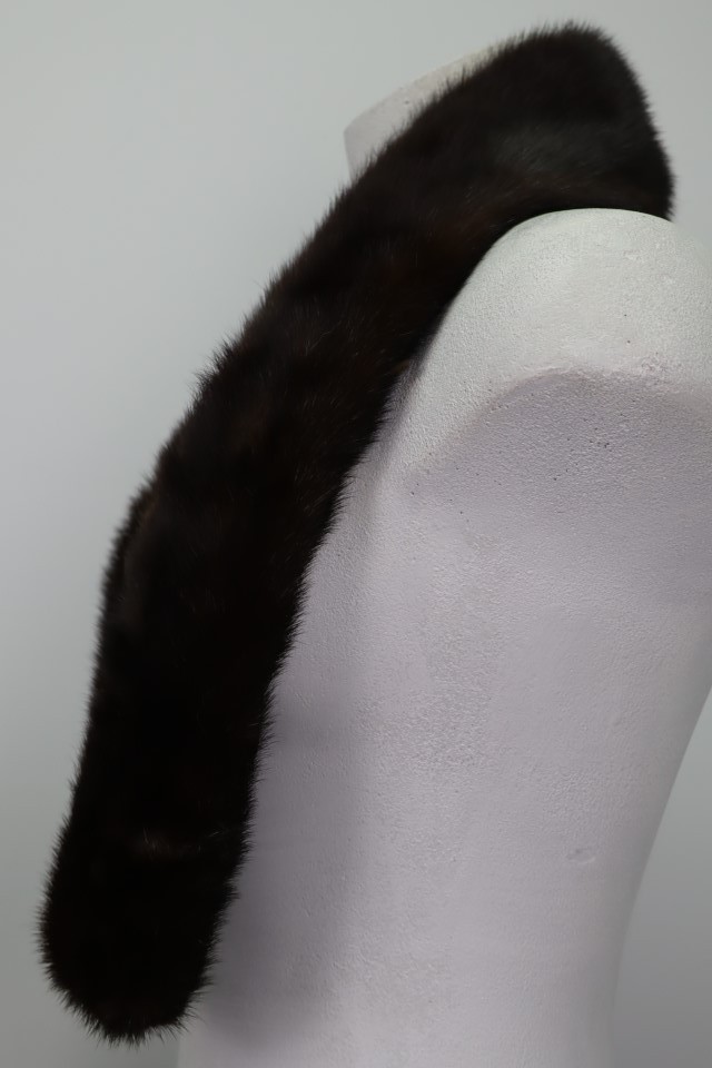 Mink Fur Collar Scarf Excellent For Coat Raincoat Jacket image 3