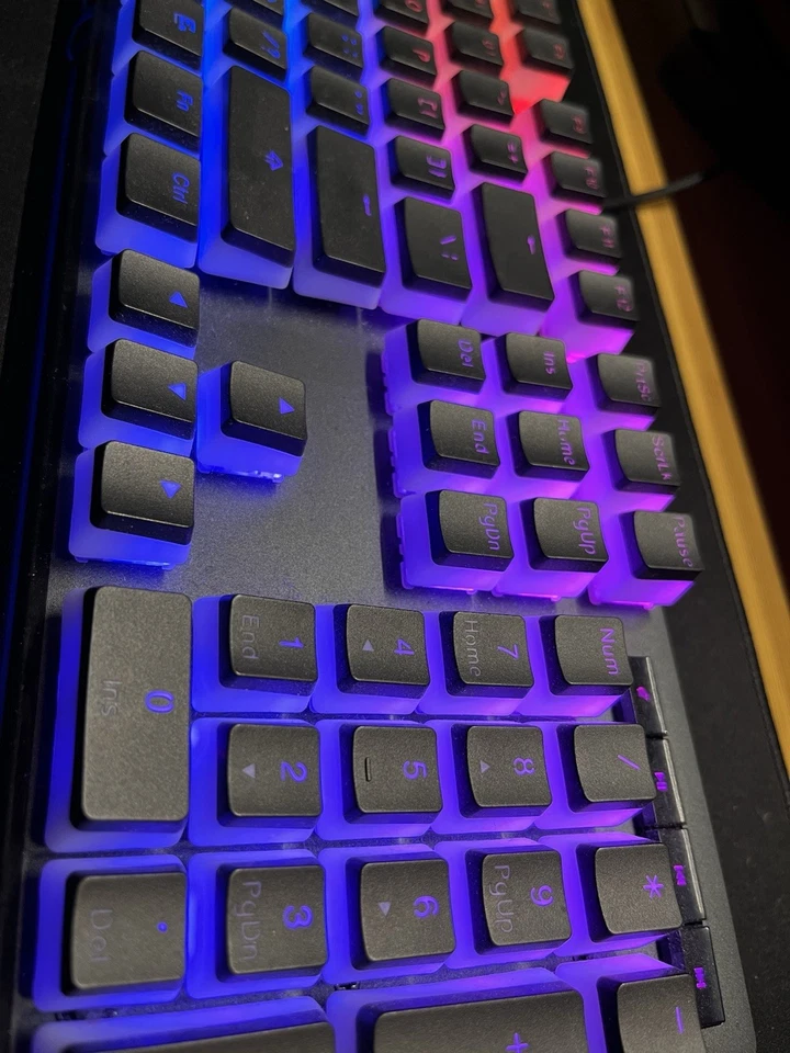 Cooler Master MK750 Full Size RGB Mech. KB - Blue - Pudding Keycaps - Wrist Rest - Image 3 of 4