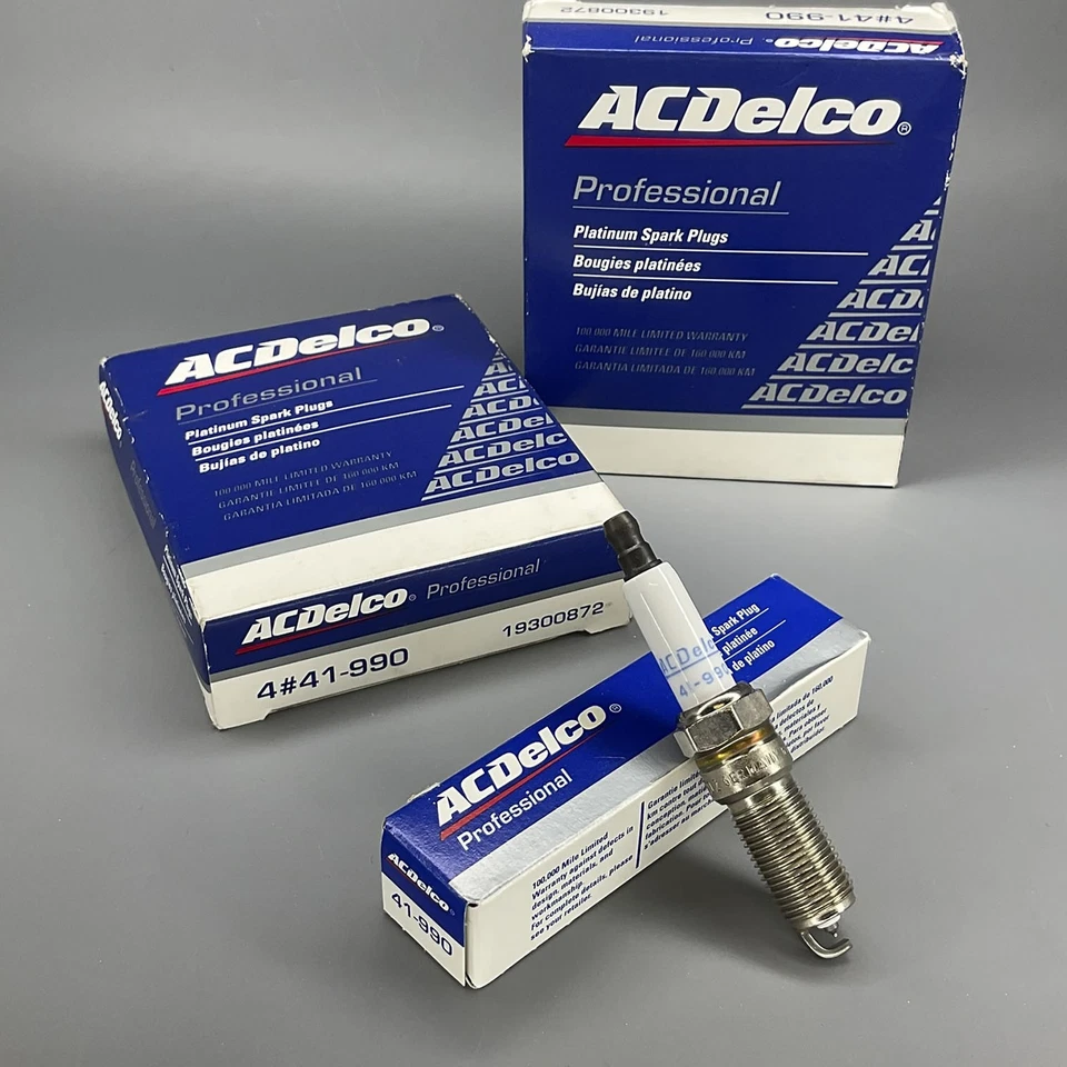 Bujía doble platino 4 piezas para Ford Transit-150 250 Lincoln MKS MKZ ACDelco Foto 4 de 4