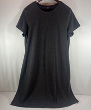 VTG 90s Lands End Dress Womens XL 18 20 Ponte Knit Stretch Made in USA Preppy