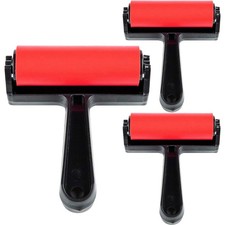 3 Pcs Multi-function Rubber Roller Rollers for Crafting Brayers Printmaking