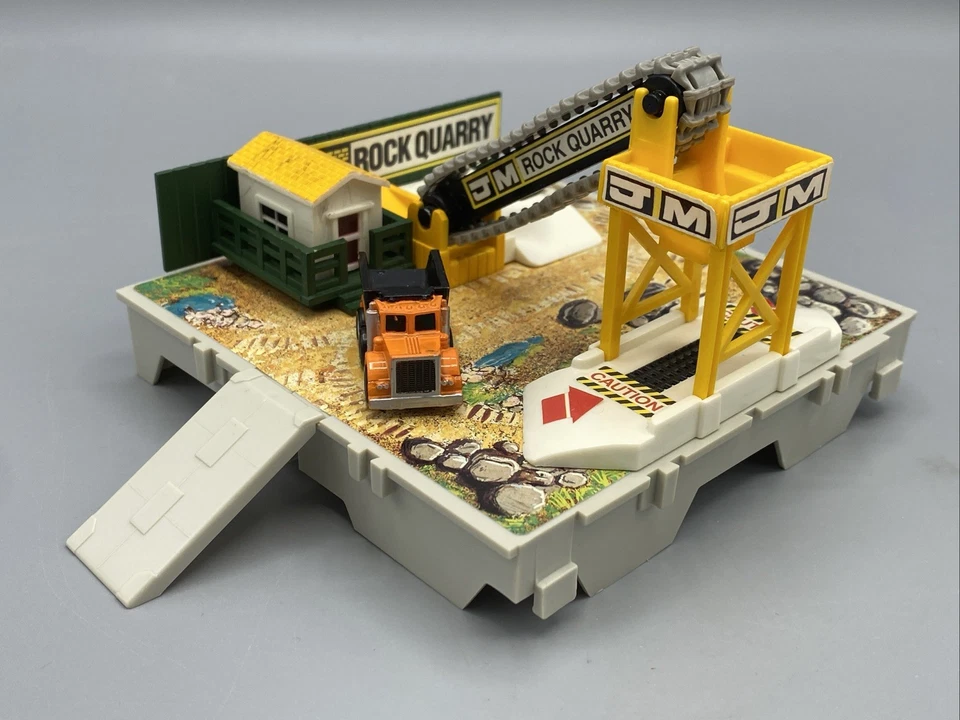 Vintage 1988 Galoob Micro Machines Travel City Rock Quarry with Truck and Box - Image 2 of 4