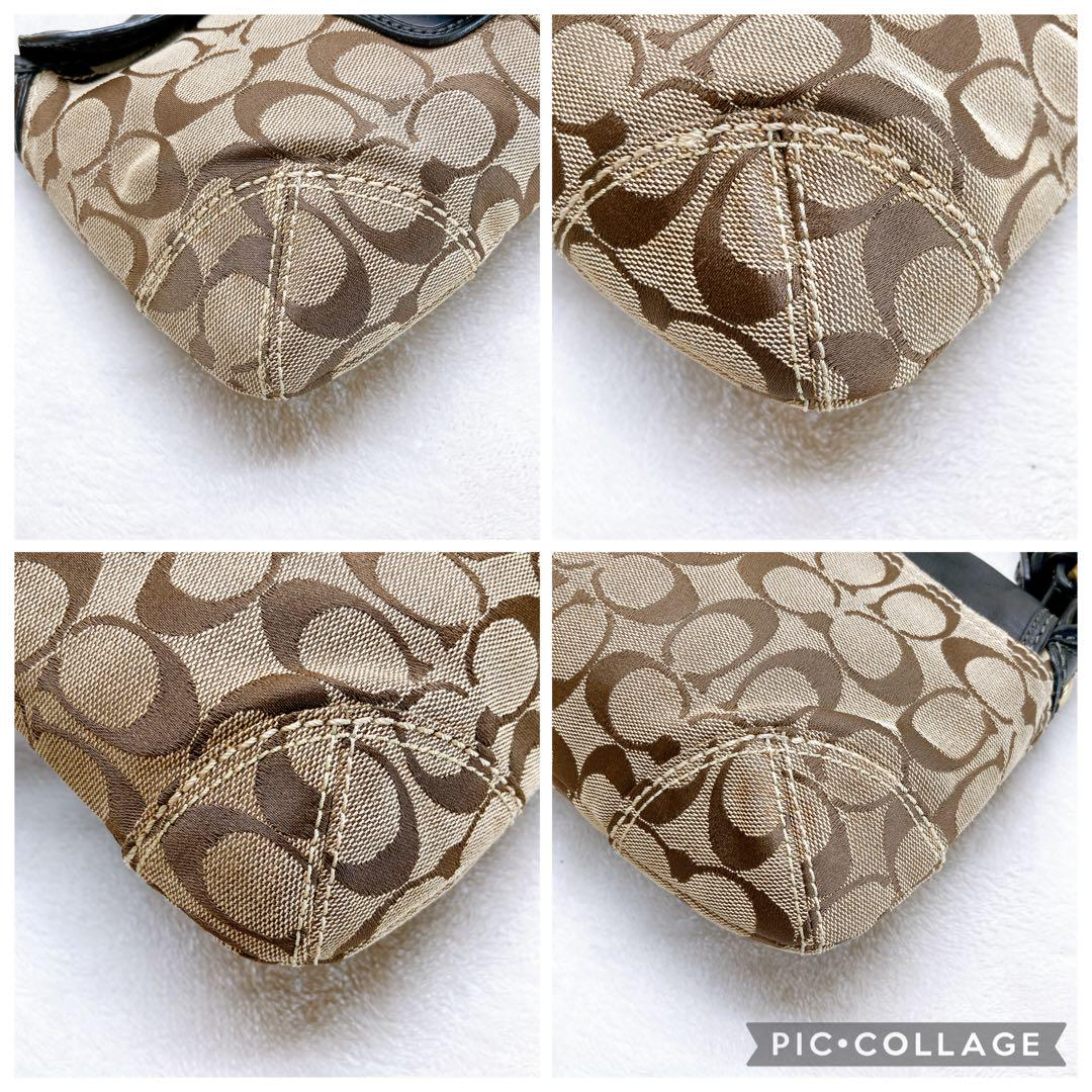 Coach Bleeker Legacy Soho Shoulder Bag Brown Signature Y2K 11441