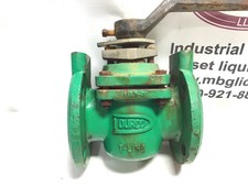 Durco T-41 T-line Manual Steel Flanged Plug Valve 400°F Maximum Temperature