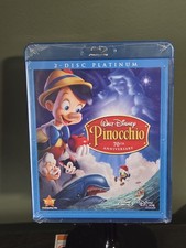 Pinocchio Blu-ray/DVD, 2009, 3-Disc Set, 70th Anniversary Platinum Edition New