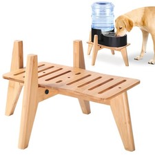 Dog Water Bowl Dispenser Stand for Medium Breeds - Elevated Raised Automatic ...
