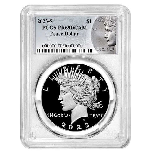 2023-S Proof $1 Peace Silver Dollar PCGS PR69DCAM Peace Label