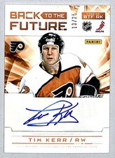 Matt Read/Tim Kerr 2012-13 Panini Limited Back To The Future Signatures Auto /25