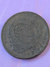1842 Canada, Bank of Montreal One Penny Bank Token