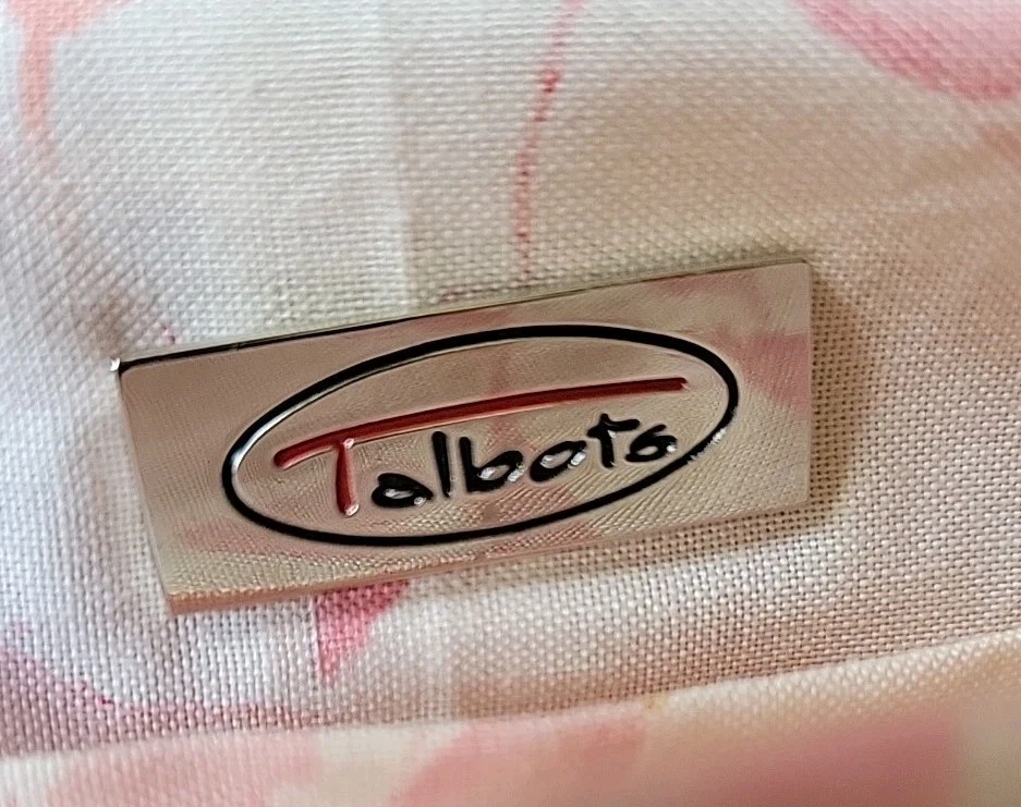 Talbots Vintage Tejido Paja Coral Bolso de Mano Cartera Estilo Carey Asas Foto 4 de 4