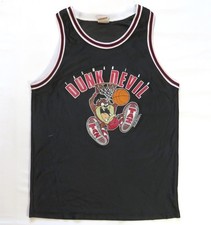 Taz Looney Tunes Vintage Jersey T Shirt 1990's Tasmanian Dunk Devil Basketball