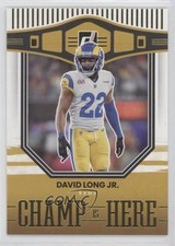 2022 Panini Donruss Champ is Here David Long Jr #CIH-20 2qw