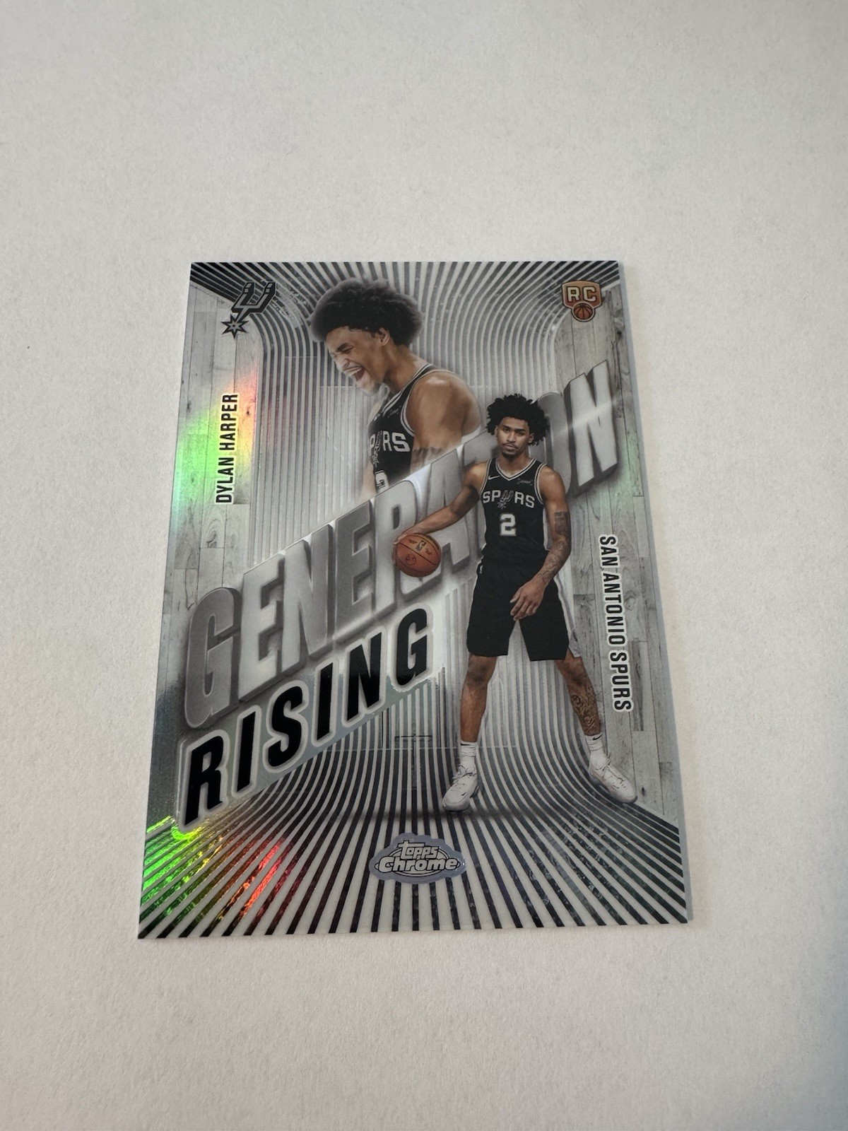 2025-26 Topps Chrome Dylan Harper RC Rookie Card Generation Rising Refractor SP