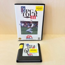 EA Sports PGA Tour Golf III Sega Genesis Retro Game Untested