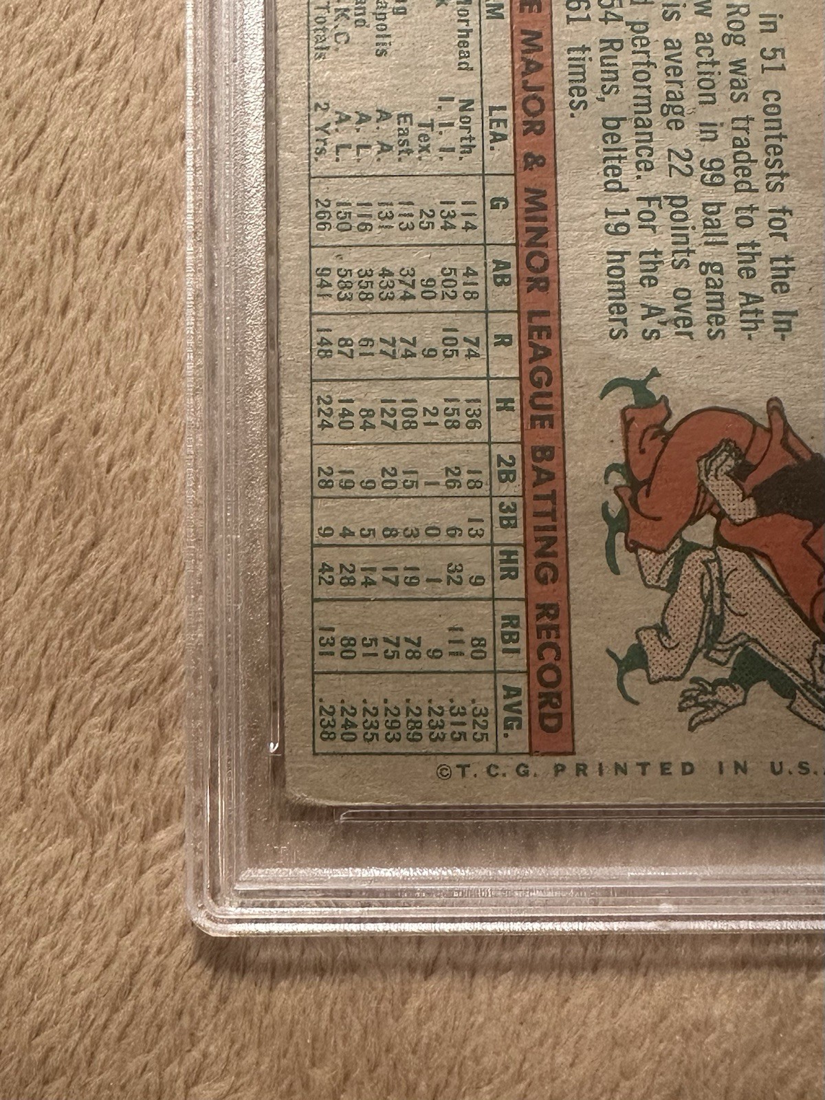 1959 Topps Roger Maris #202 GRAY BACK PSA 2.5 Good+ Yankees HOF Vintage view 10