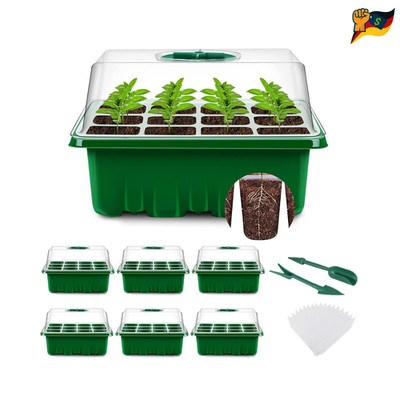 Indoor Pflanzenpropagator 72 Zellen PVC 6 Stück Ventilationsluk