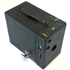 Vintage Eastman Kodak No. 2a Brownie Model B Box Camera U.S.A Shutter Works