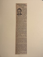 Bing Devine Rochester Red Wings GM 1953 Sporting News Baseball 2X10 Panel