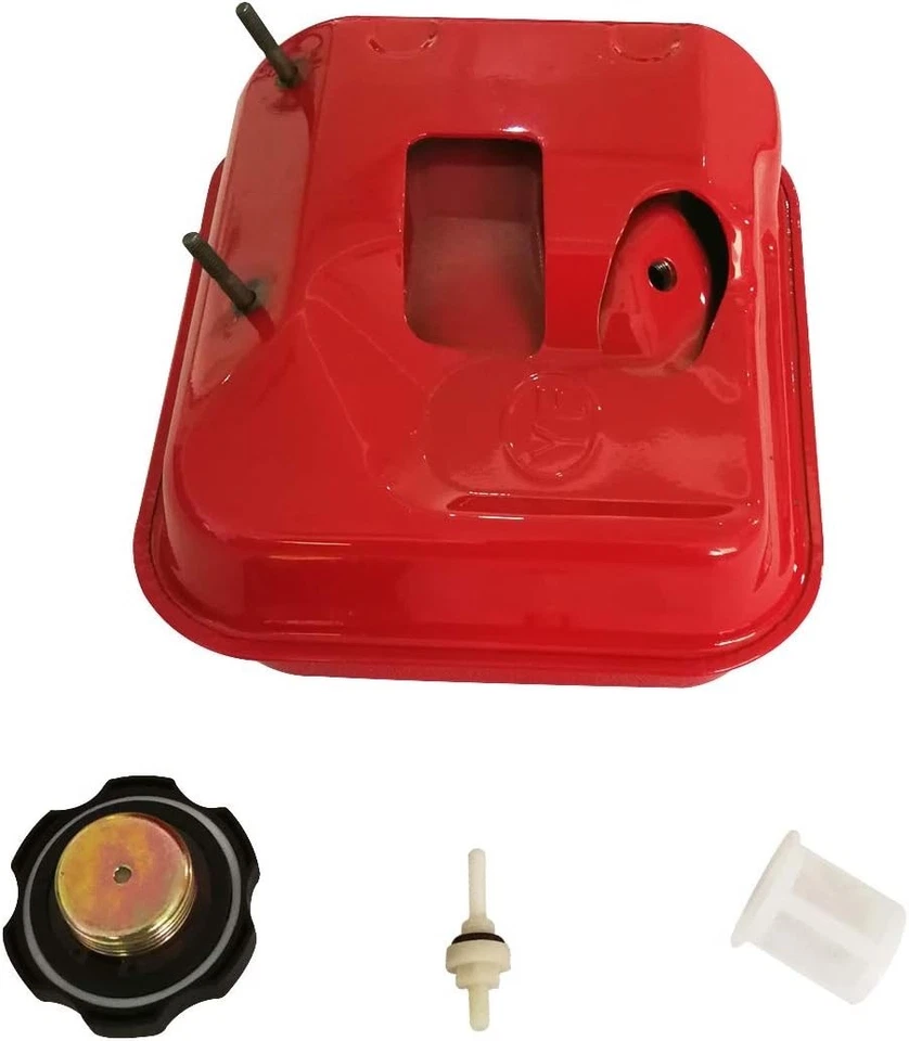 Red Fuel Tank with Thread Cap Joint Filter Fuel Filter Kit fit for Honda GX16... - Image 3 of 4