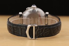 CARTIER PASHA MENS W3101755 38MM GUILLOCHE GRAY DIAL STAINLESS STEEL WATCH 6